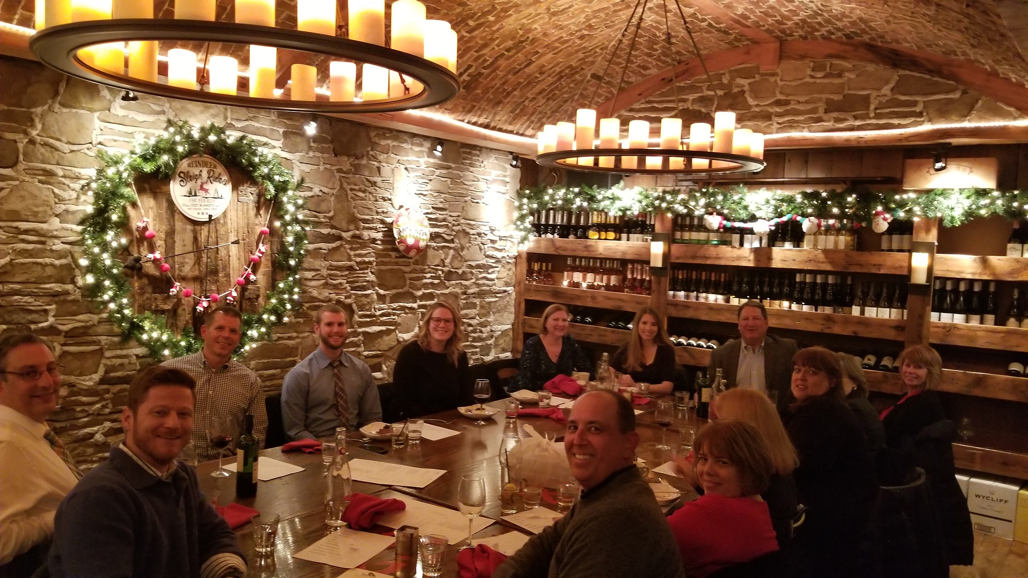 The whole IMC team had a great time celebrating its 2019 Holiday Party at Davanti Enoteca!