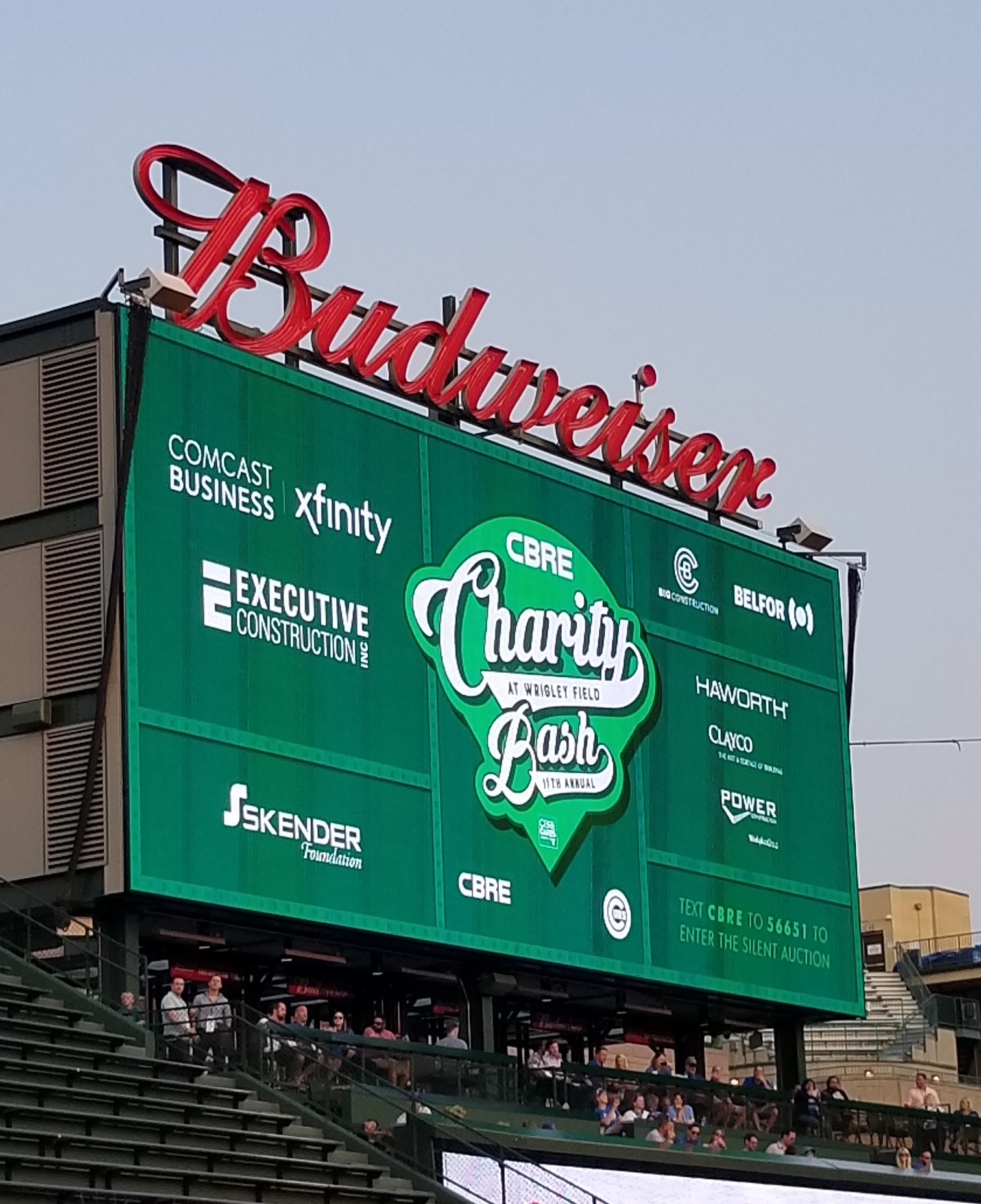 IMC attended the 2019 CBRE Charity Bash at Wrigley Field.